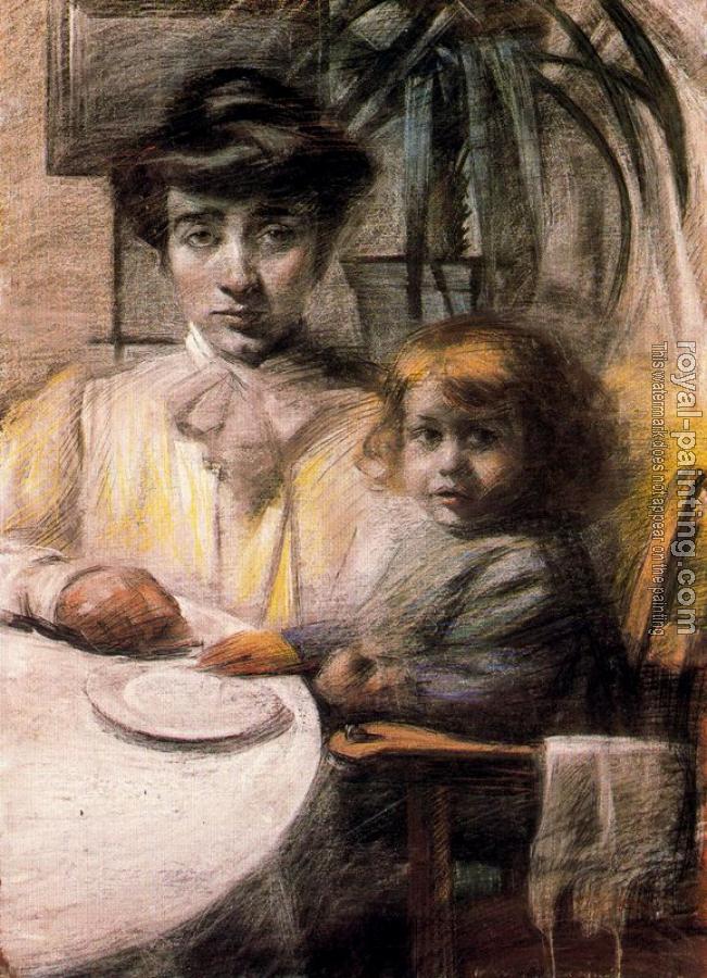 Umberto Boccioni : Mother and Child